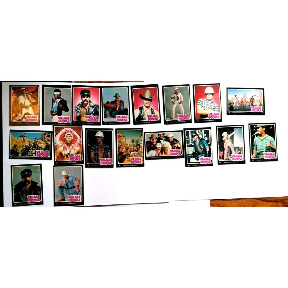 Vintage Village People Trading Cards Lot of 18 1979 Non-Sport Disco Dance Music